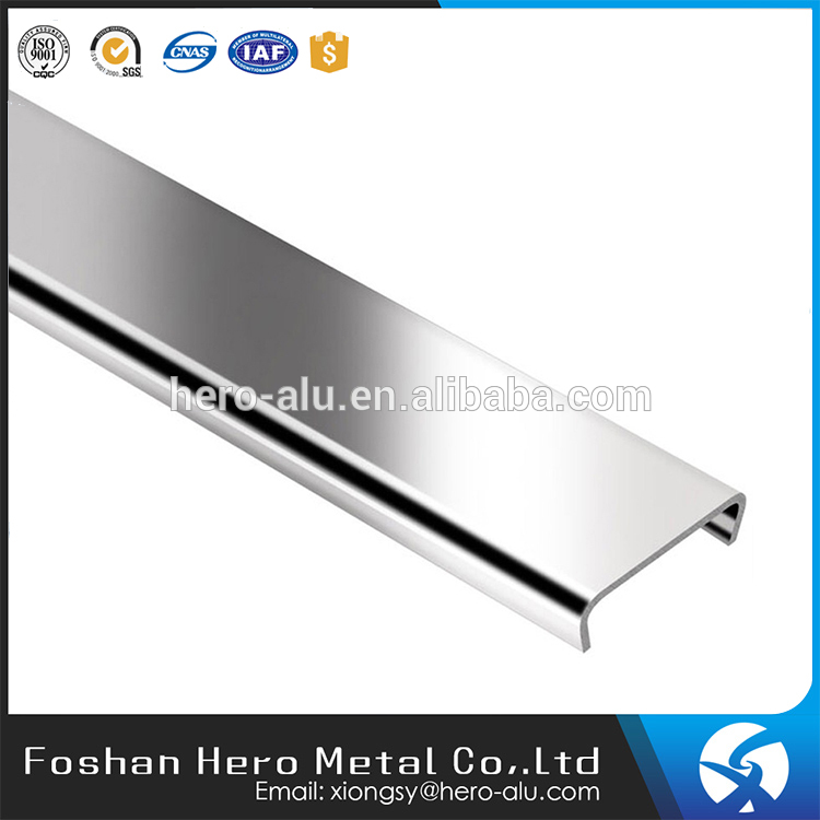 Decoration Aluminium And PVC Bathroom Tile Trims Edging Strip