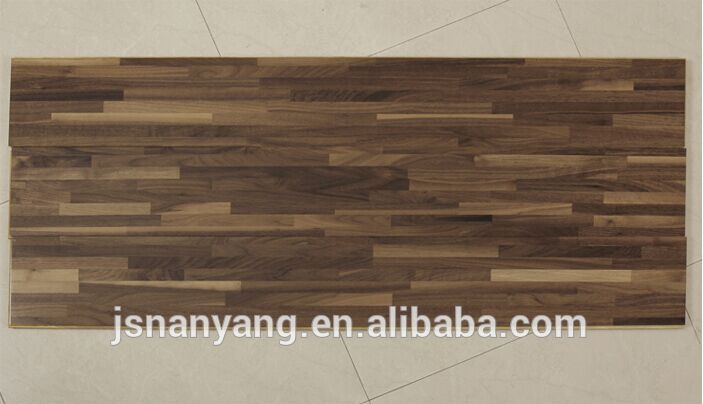 Multistripes walnut parquet chromatic aberration engineered wood flooring