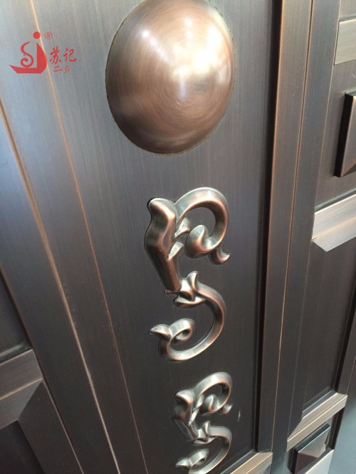 the luxury copper doors