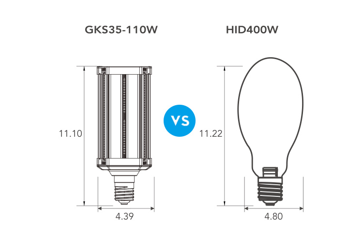 180 degree foldable Outdoor Parking lot corn bulb 110w E39 shoebox led street lights GKS35 five years warranty