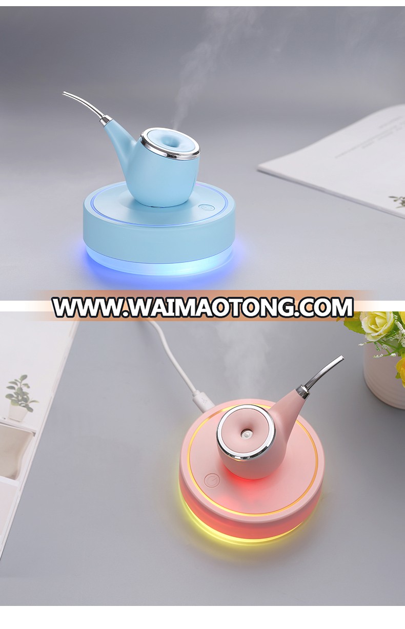 Mini personal Pipe USB humidifier for bedroom and car