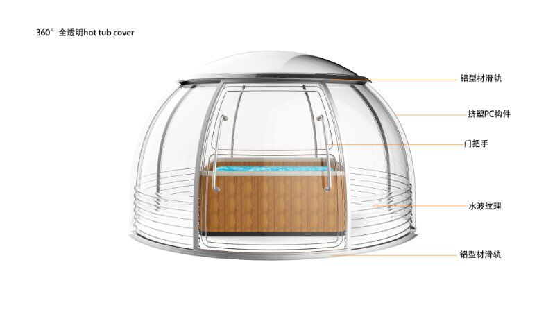 Luxury transparent Glamping House for resort or hotel