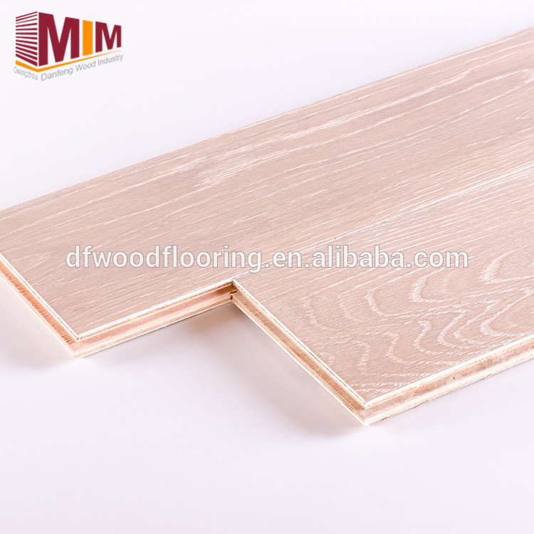 White Washed Finished European Oak Multilayer Engineered Wood Flooring