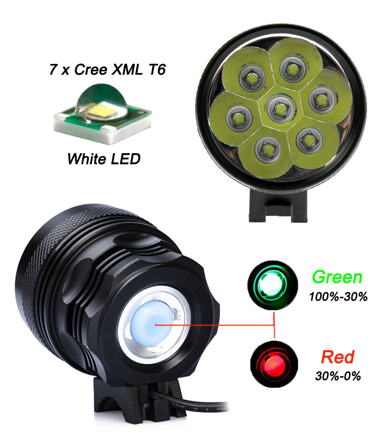 9 x CREE XML XM-L T6 15000LM LEDs Cycling Bicycle Waterproof LED Bike Light