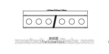 72W ip65 Aluminum RGB color transforming outdoor led wall washer with DMX control