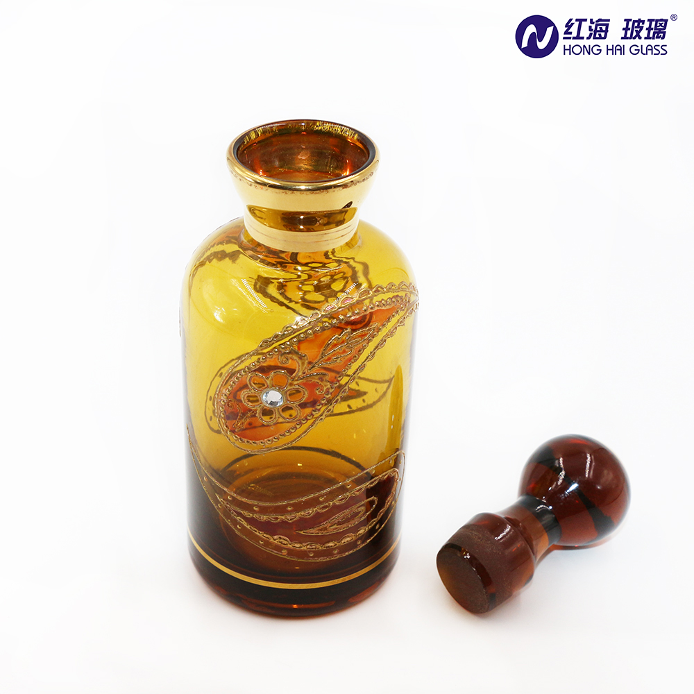 Blown Arabian Perfumes Glass Bottle Essential Oil Glass For Massage