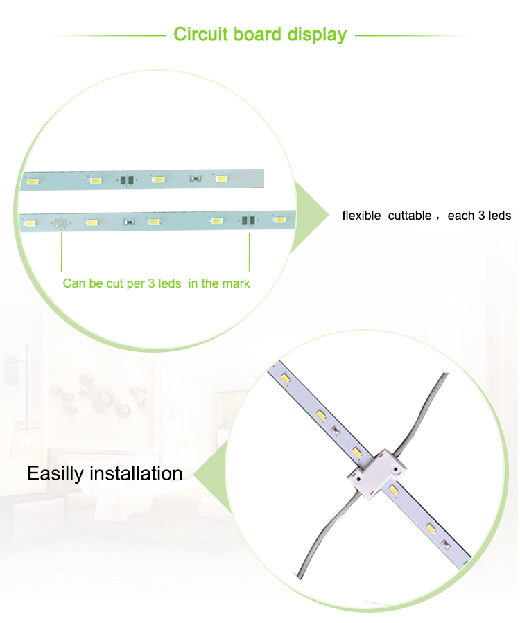 SMD 5730 7.2W/M 6500K CCT outdoor lighting rigid led strips