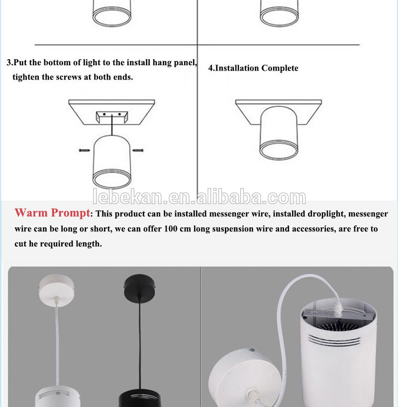 Factory price Professional design 5W 7W 10W 15W 20W 30w 6000k led cob down light