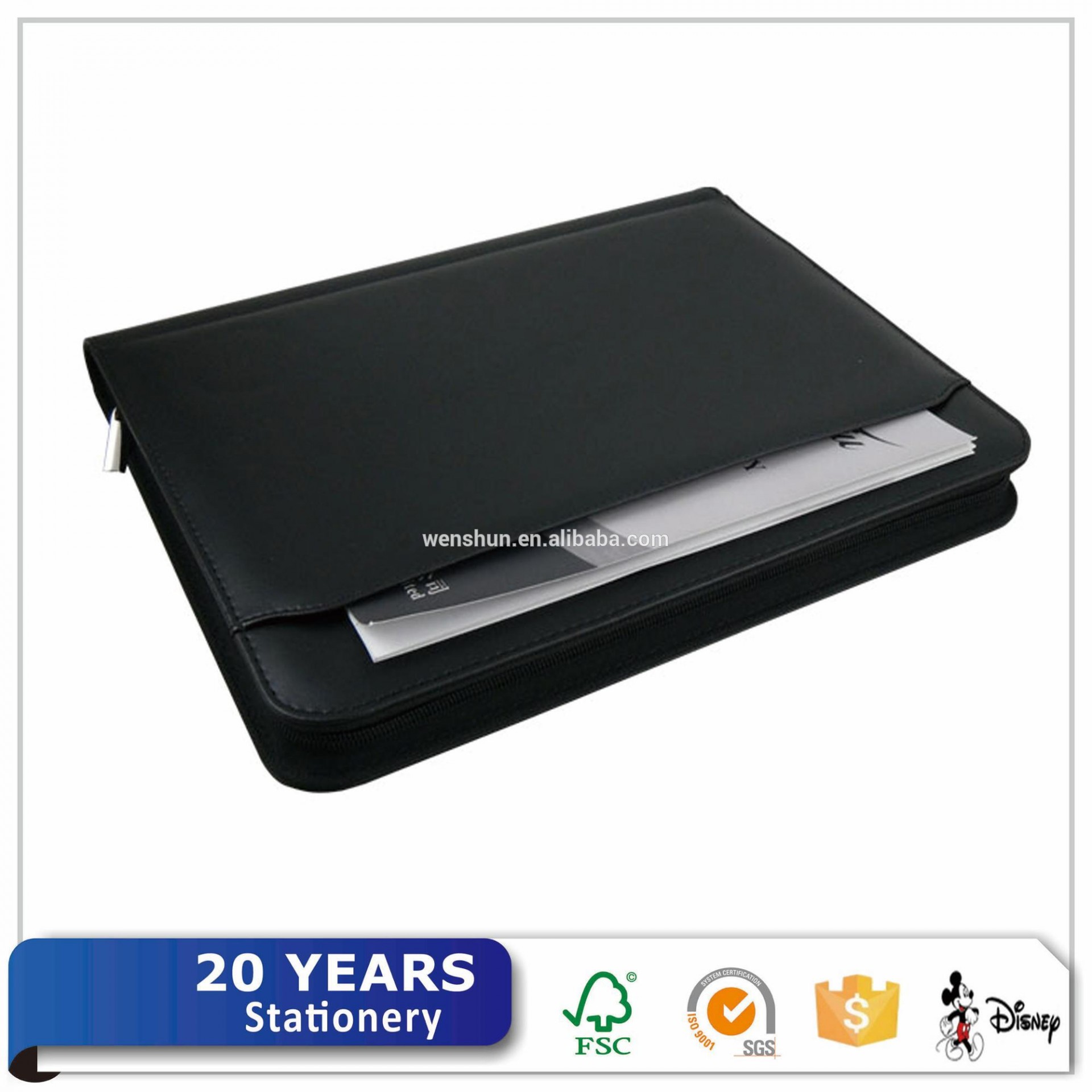 Professional Executive Business Leather Padfolio Folder