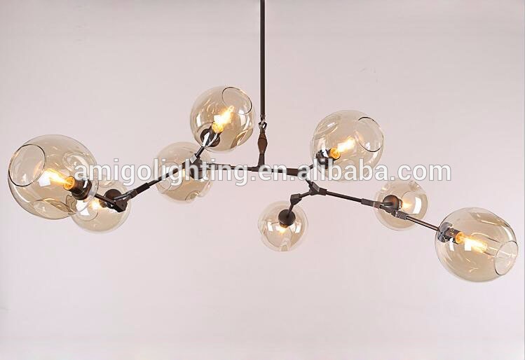 factory price contemporary glass pendant lamp GB58-7 black