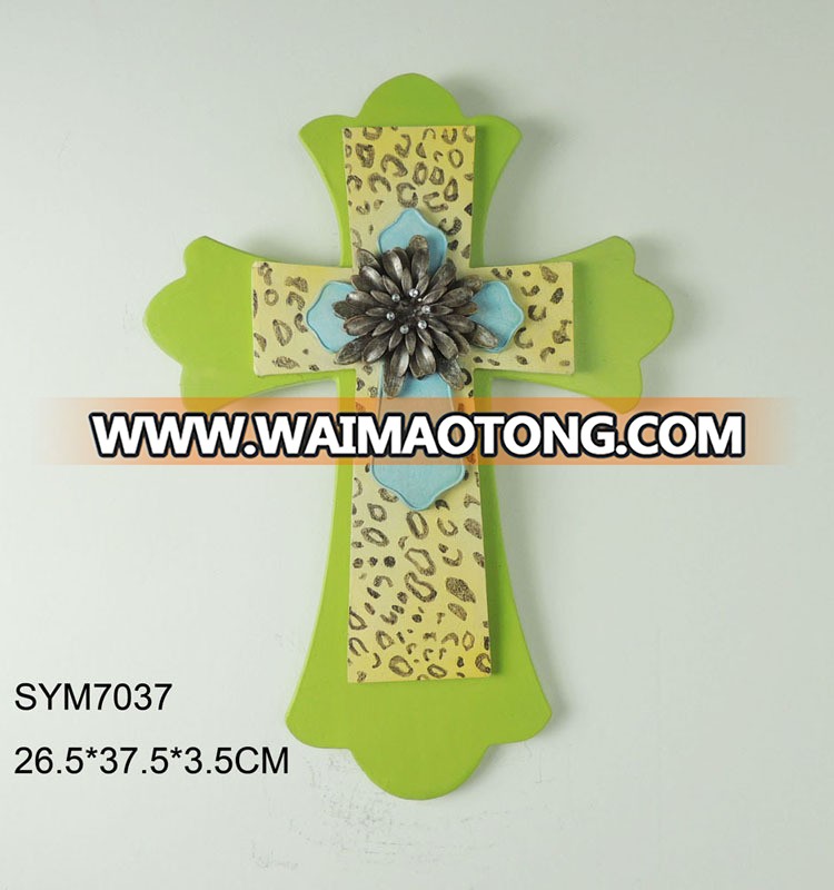 Resin cross sculpture wedding gift for boy