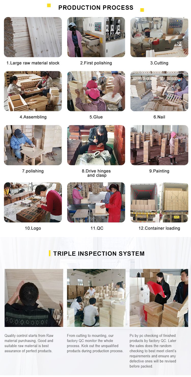 Factory Hot Selling Cheap Eco-friendly Crates Wholesale Square Wood Crate