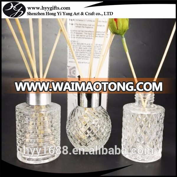 factory supply high white material glass reed diffuser bottles