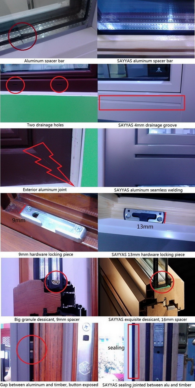 German comfortable High-grade wood window