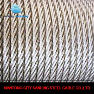 6*37+FC High Tension Strength Steel Wire Rope