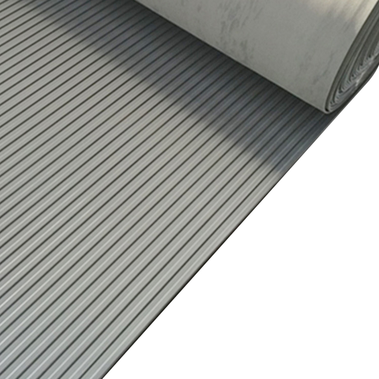 flat ribbed industrial rubber floor mat in roll