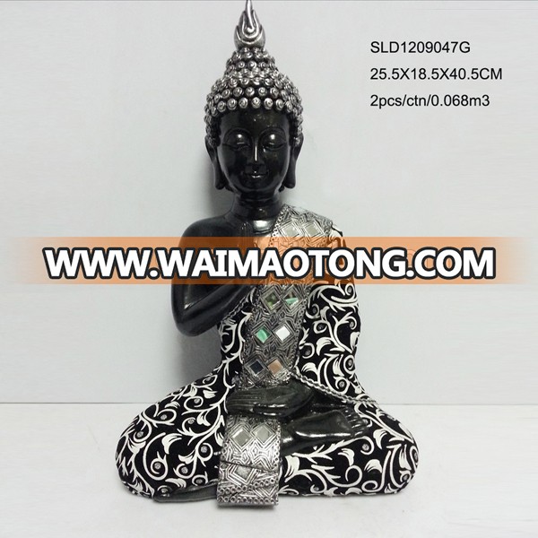 2019 new design decorative polyresin buddha statue with cloth