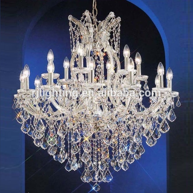 wholesale indoor vintage silver wedding events crystal hanging candle light chandelier