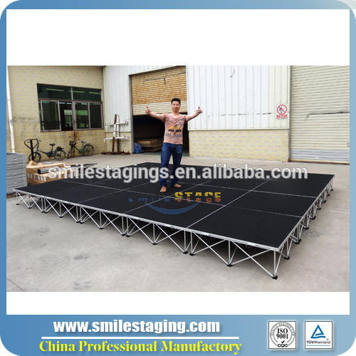 aluminum stage with legs smart stage for chair exhibition stage