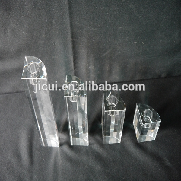 Hot Sale !!! Upscale crystal cube candle holder for tea light candle holder Centerpieces JKC-0003