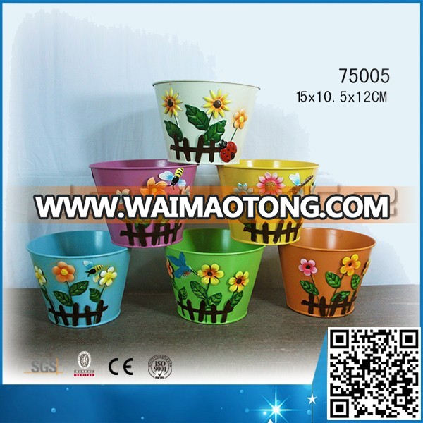 Led flower pot,tapper flower pot,ceramic flower pot painting designs