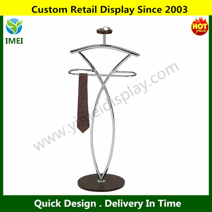 Custom design Coat Rack Stand,Men Clothing Valet Suit Stand,Metal Wood Clothes Hanger Stand