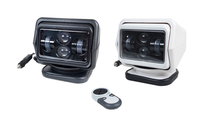 Car Dragon Edition LED Remote Searchlight 60W Marine Ceiling Spotlight Yacht Rotating Search Light Refit Spotlight