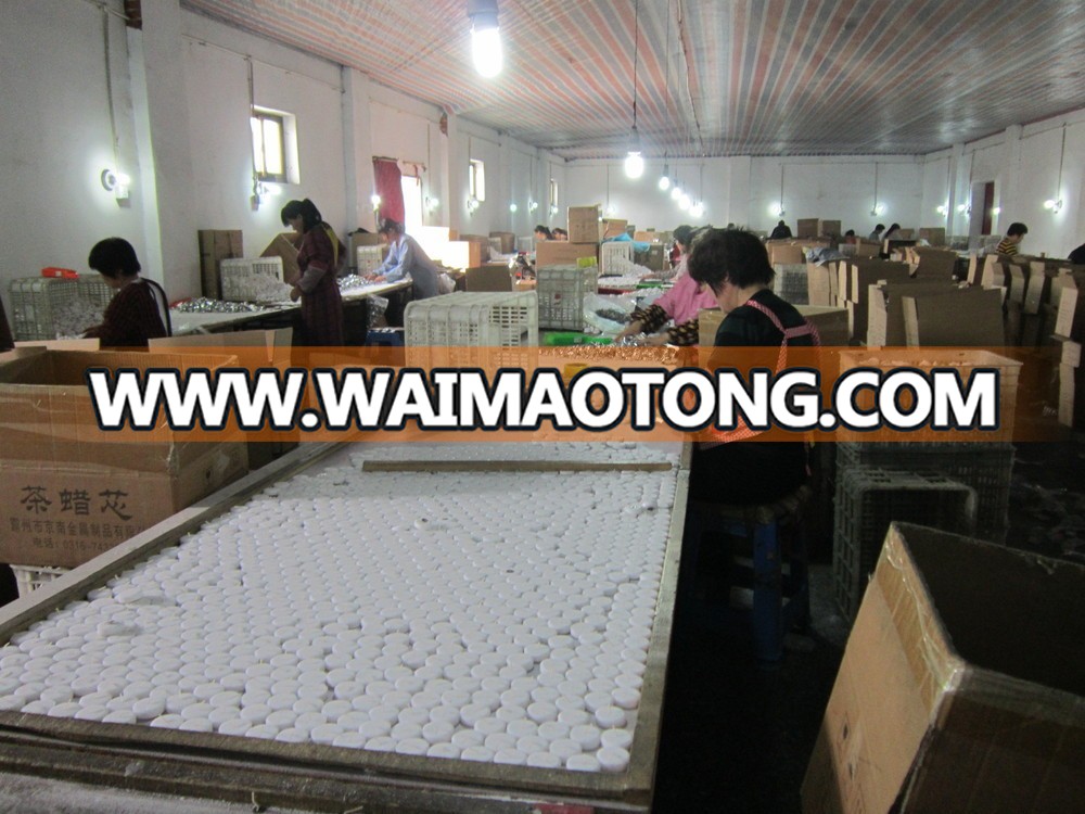 machine making tealight candle / unscent white tea light candles