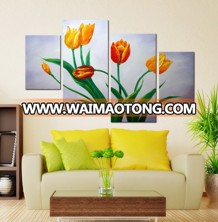 100% hand painted modern flower painting