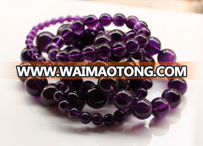 Hot sale natural amethyst bead bracelet