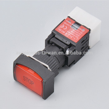 16mm IP65 Waterproof Momentary/Alternate Push Button Switch, Illuminated Push Button Switch