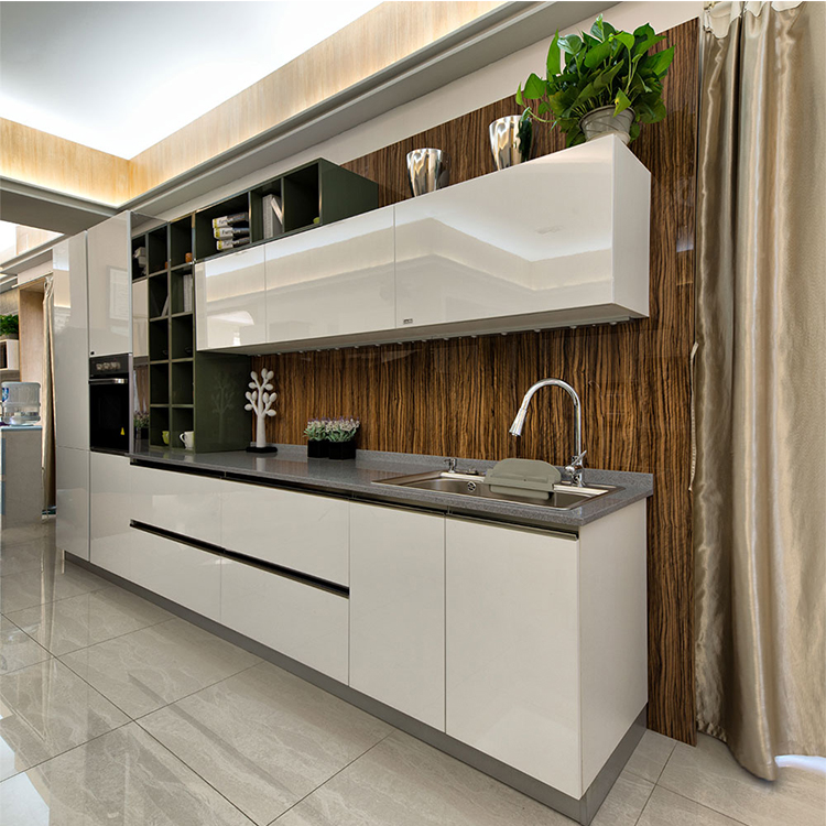 Tip-on kitchen cabinet Modern Simple Australian Style Kitchen Furniture Lacquer Kitchen Cabinets