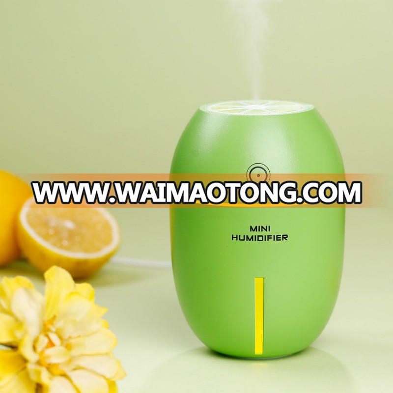 180ml Lemon Humidifier Usb Aromatherapy Machine Mini Home Car Office Fruit Led Atomizer Ultrasonic