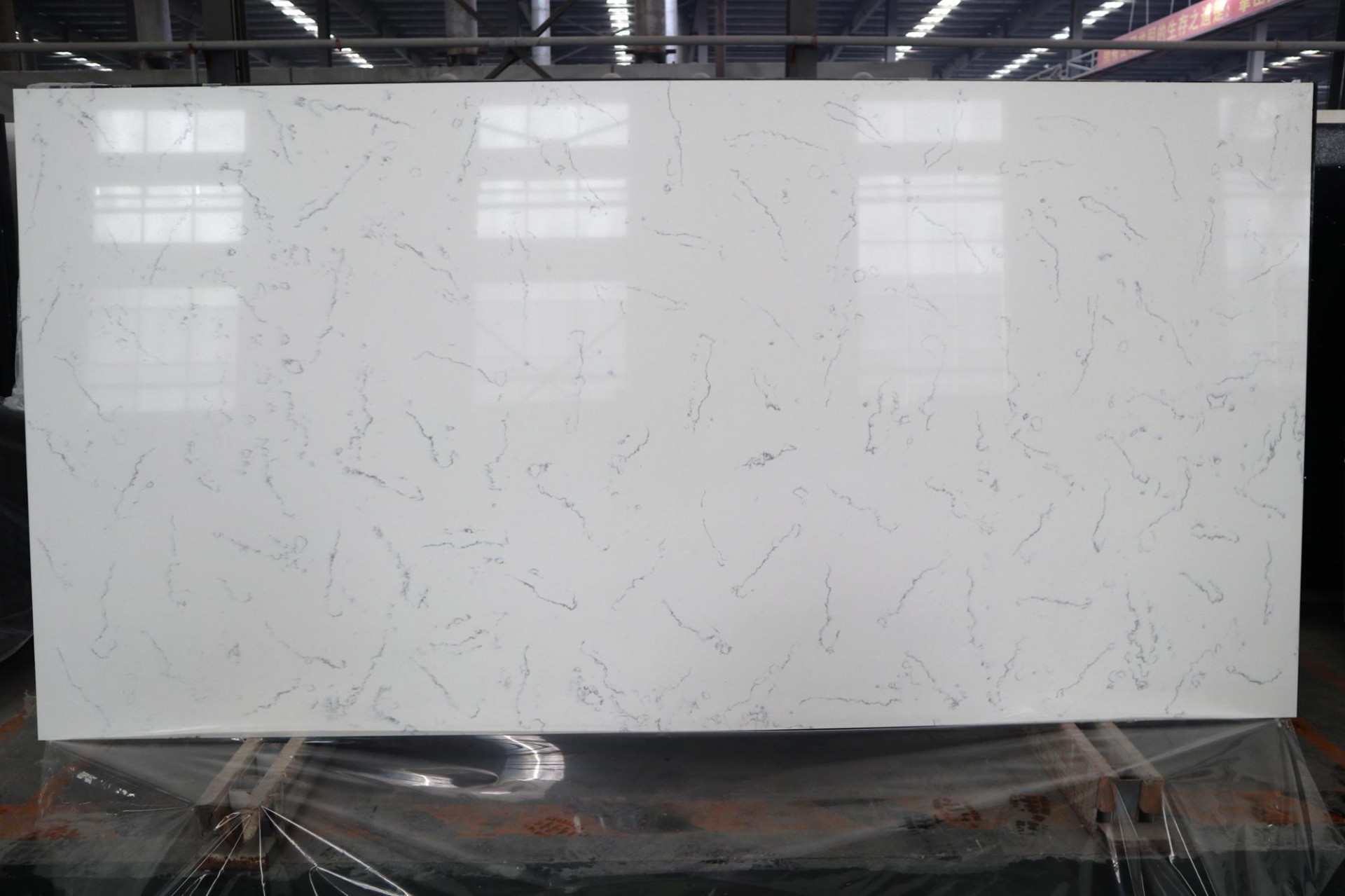 Calacatta quartz stone 1546 , calacatta marble, Calacatta Quartz Slab