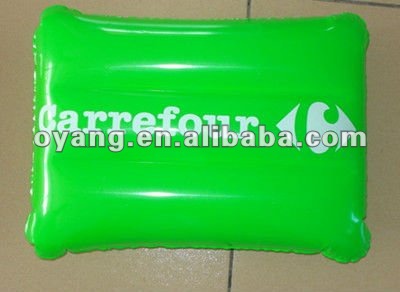 flocking inflatable pillow,self inflating pillow