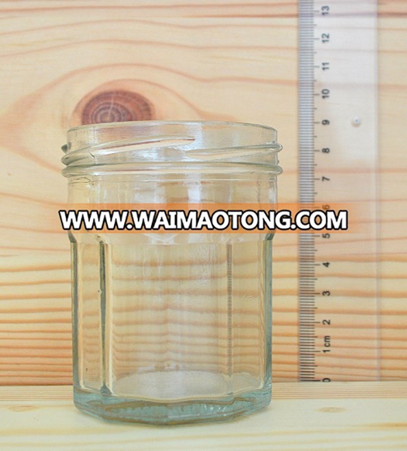 Sugar glass bottles for sale large glass container with screw cap factory price