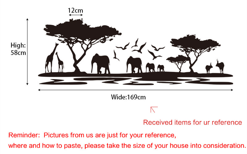 In stock wall sticker animal tree and bird wall stickers