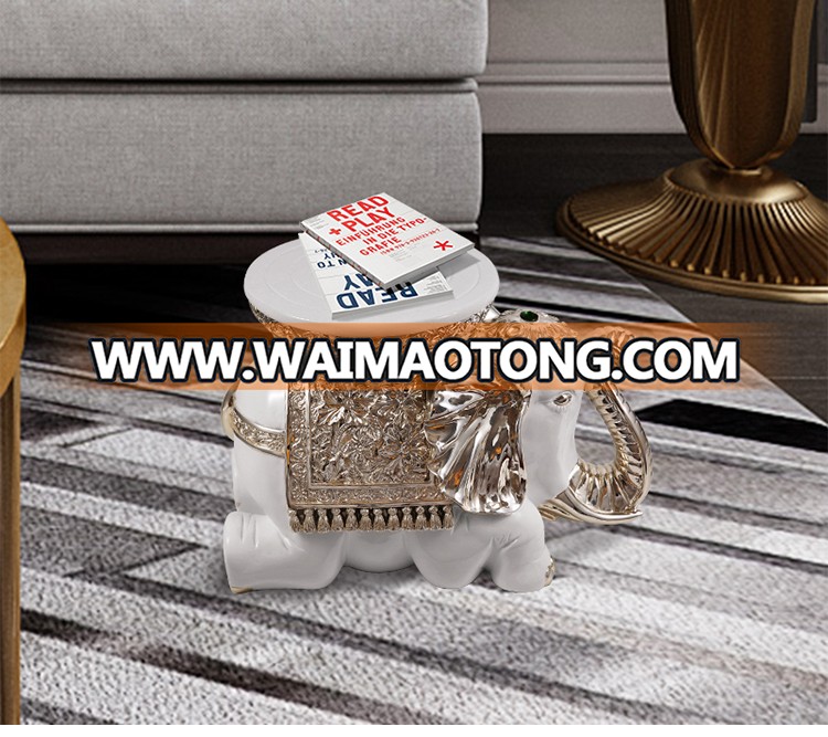 DecorativeElephant statue resin sculpture elephant shoes changing stool