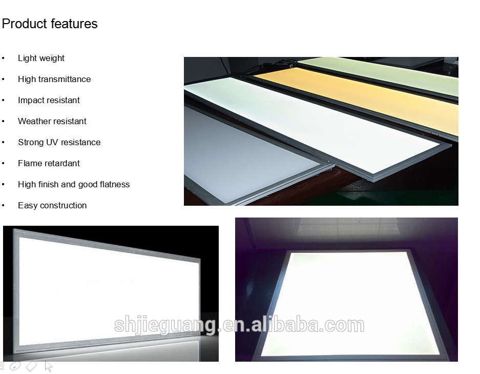 GEGON light diffuser polycarbonate sheet light diffusing plastic panel