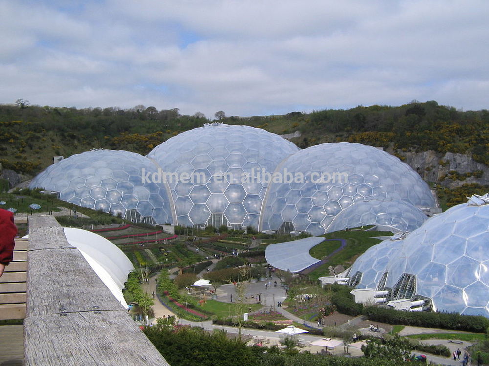 ETFE Architecture membrane structure roof top tent transparent Fire-proof