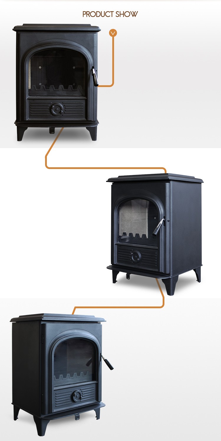 Freestanding indoor steel wood furnace stoves , solid fuel wood stoves AL905