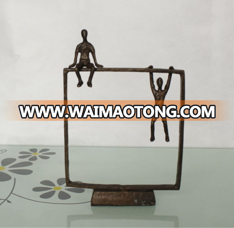 cast iron metal arts and crafts bronze sculptures for home decoration