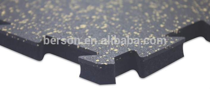 Loose laid Gym Rubber Puzzle mats