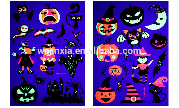 Hot sale Fluorescent body temporary tattoo sticker