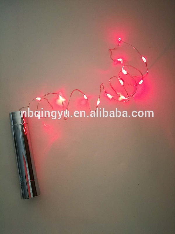 Battery Operated 15 LED 30 Inch Wine Bottle Lights Starry Copper Wire String Lights bottle cork lights mini copper wire