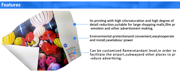 Latex Printing polyester textile fabric Art canvas with removable adhesive for Art decoration