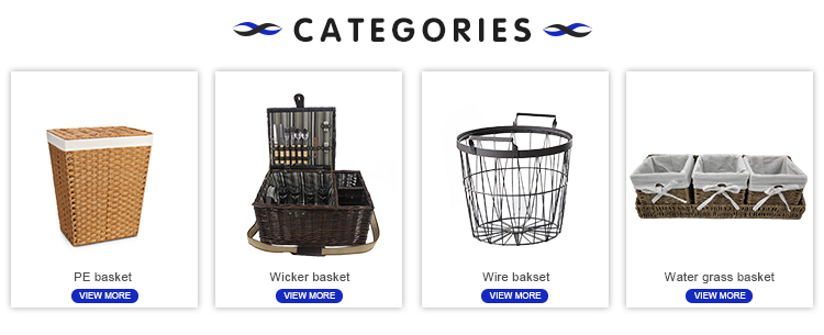 Factory Price PP Plastic wicker storage Basket