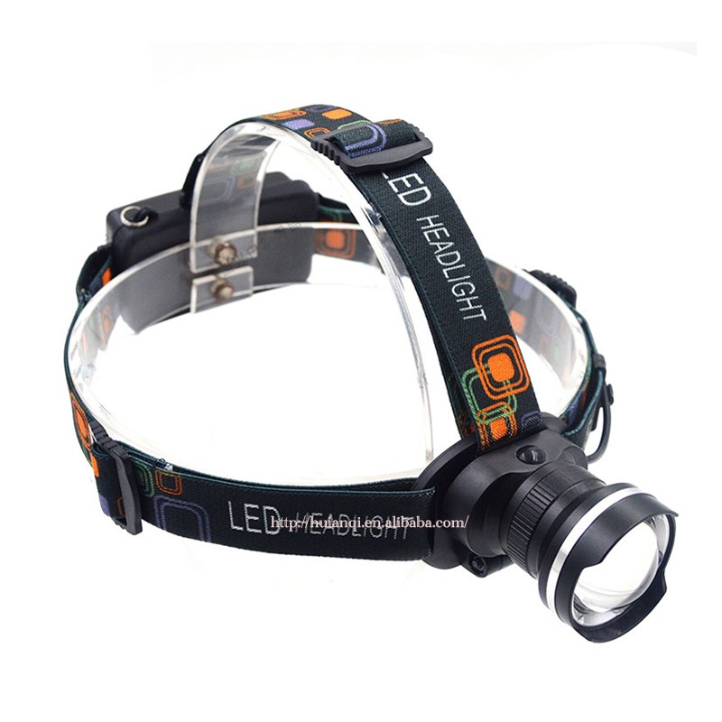 Factory wholesale high quality strong function camping flash light rechargeable 18650 battery headlamp with charger