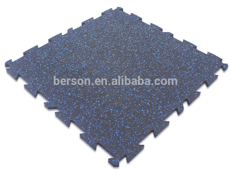 Berson rubber interlocking tiles/single lay or two layers are available/unique interlocking rubber tiles