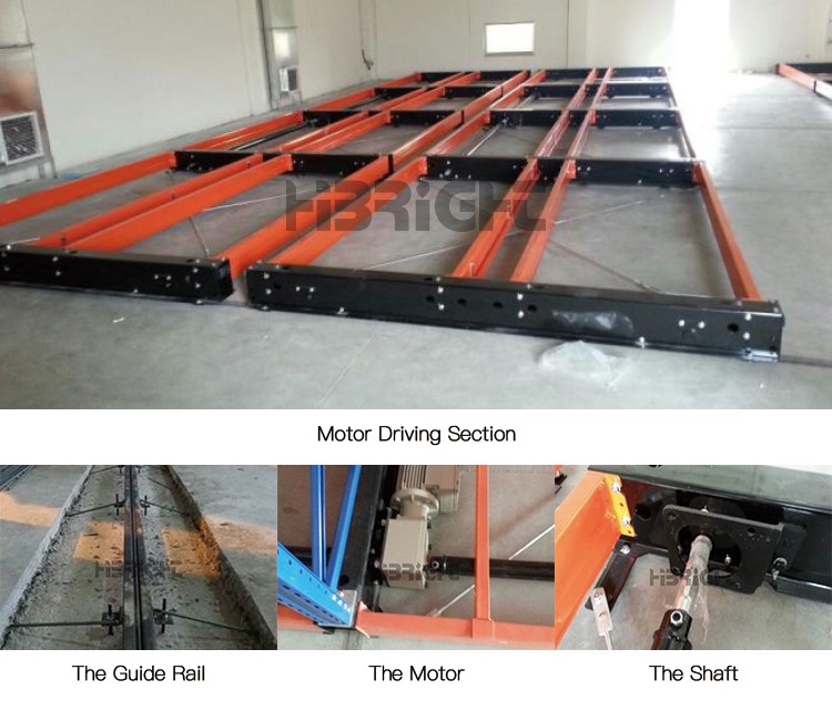 motorized mobile pallet racks electric mobile rack